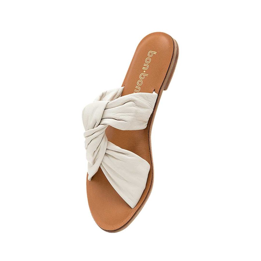 Shoes Bon-Bonite | Talc Leather Mule Sandal