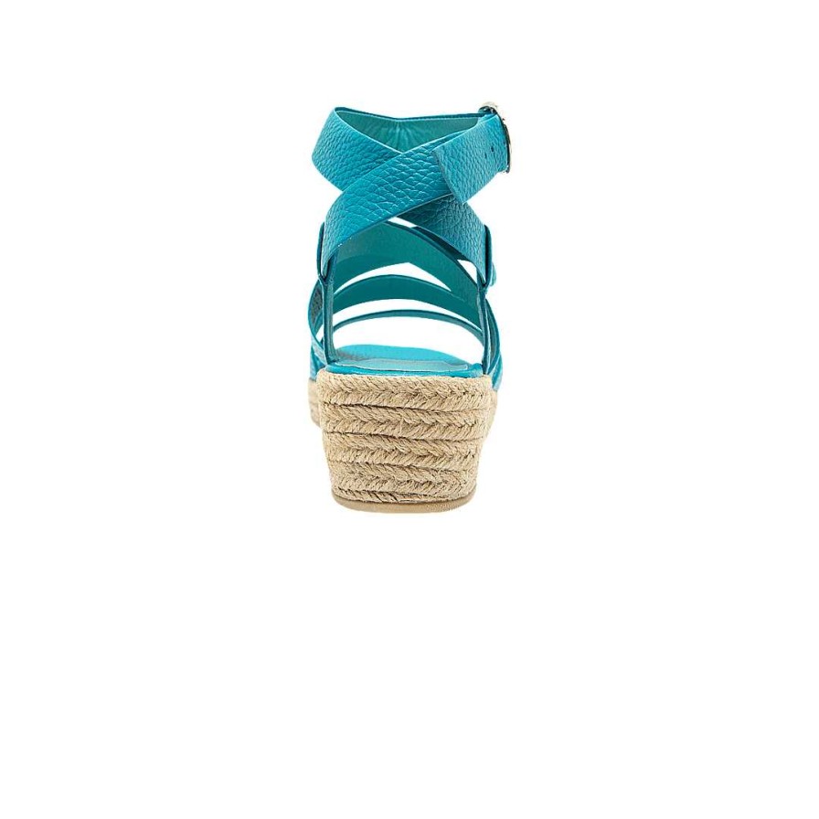 Shoes Bon-Bonite | Turquoise Leather Espadrilles