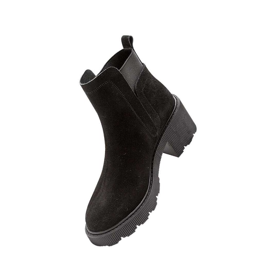 Shoes Bon-Bonite | Chelsea Track Boots In Black Onyx Leather