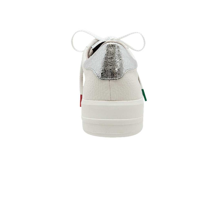 Shoes Bon-Bonite | Classic Cream White Leather Tennis Shoes