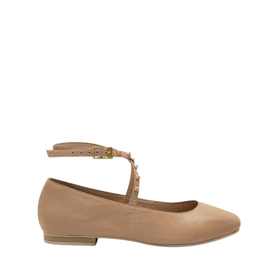 Shoes Bon-Bonite | Cappuccino Color Leather Ballet