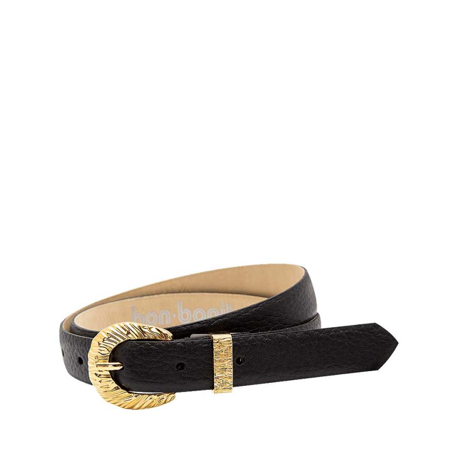 Belts Bon-Bonite | Onyx Black Leather Belt