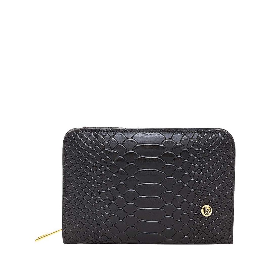 Accessories Bon-Bonite | Onyx Black Leather Wallet