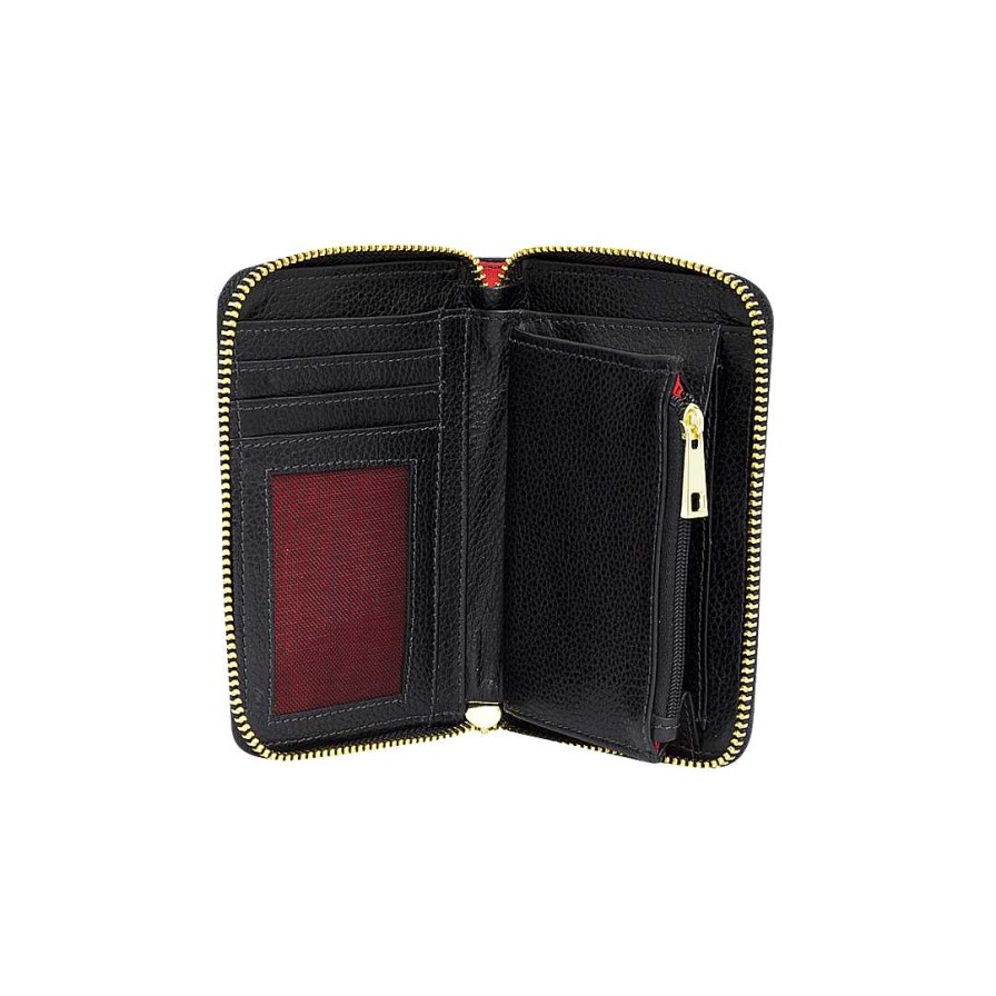 Accessories Bon-Bonite | Black Onyx Leather Wallet