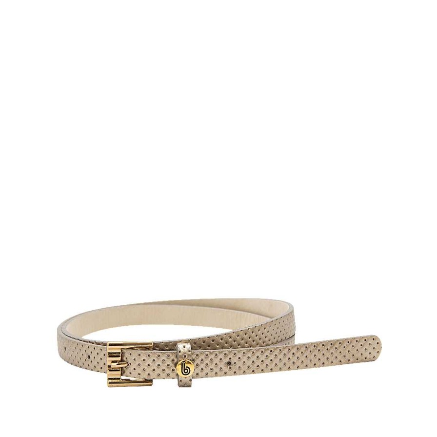 Belts Bon-Bonite | Sand Metal Color Leather Belt