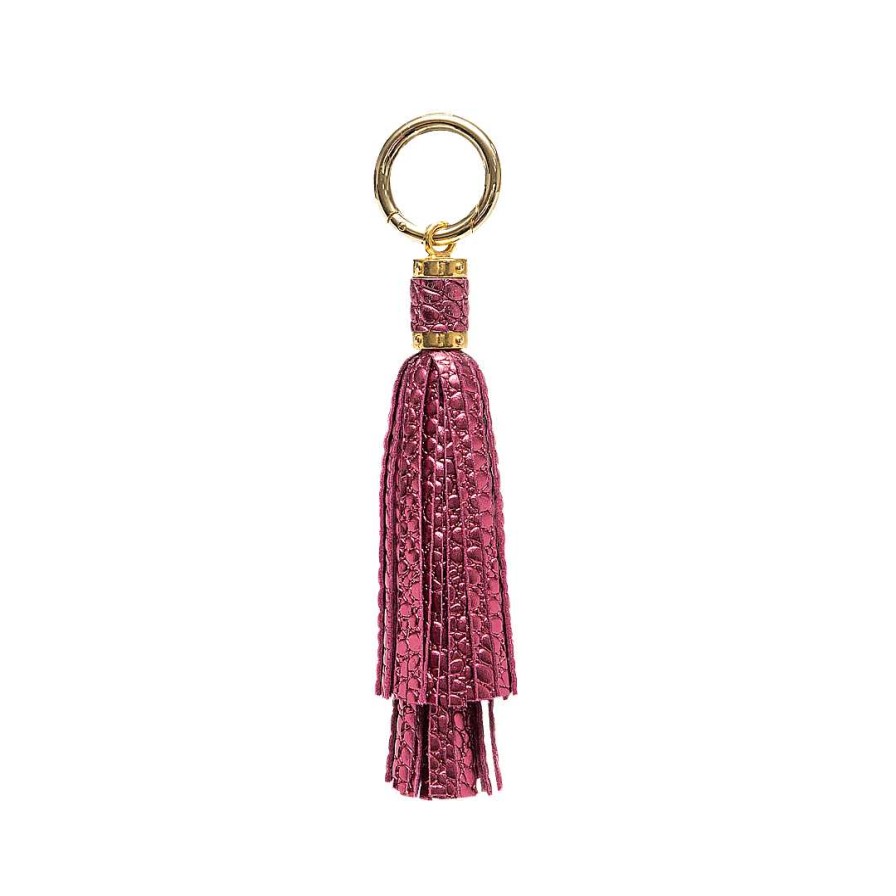 Accessories Bon-Bonite | Metal Wine Color Leather Accessory