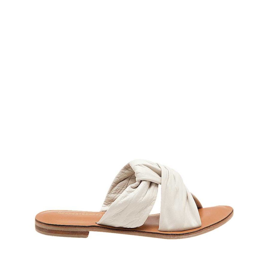 Shoes Bon-Bonite | Talc Leather Mule Sandal