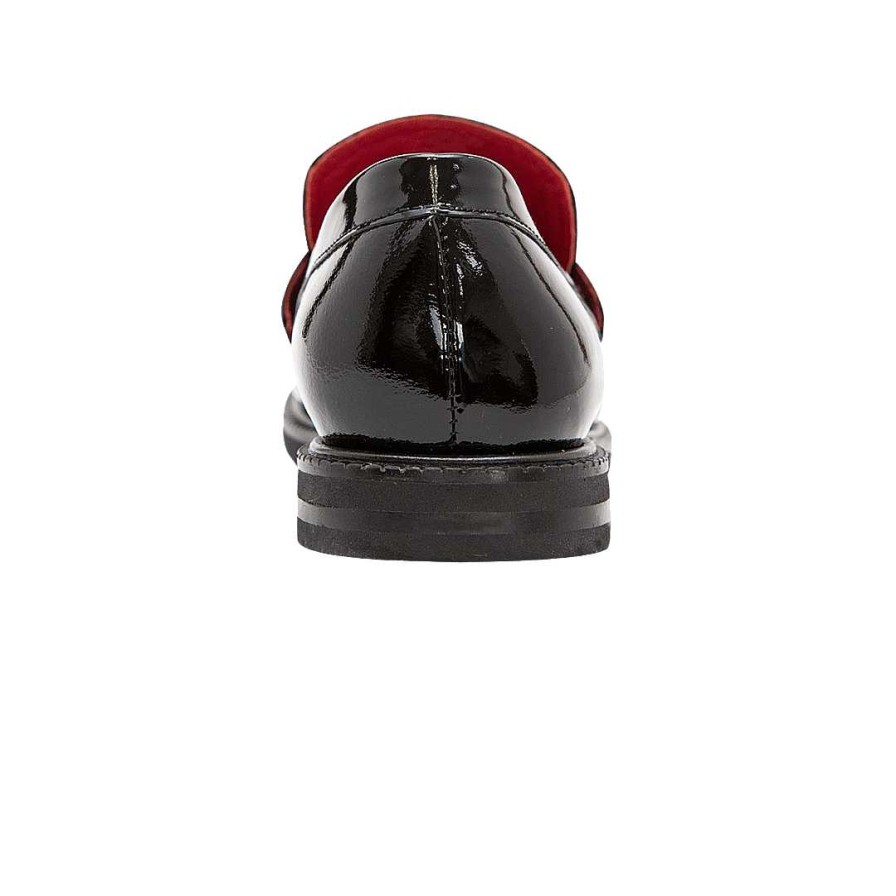 Shoes Bon-Bonite | Black Onyx Patent Leather Moccasin