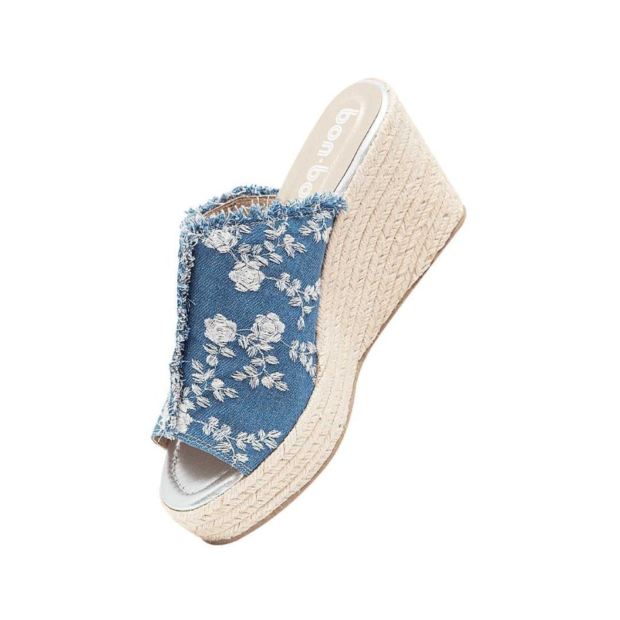 Shoes Bon-Bonite | Espadrilles In Blue Textile