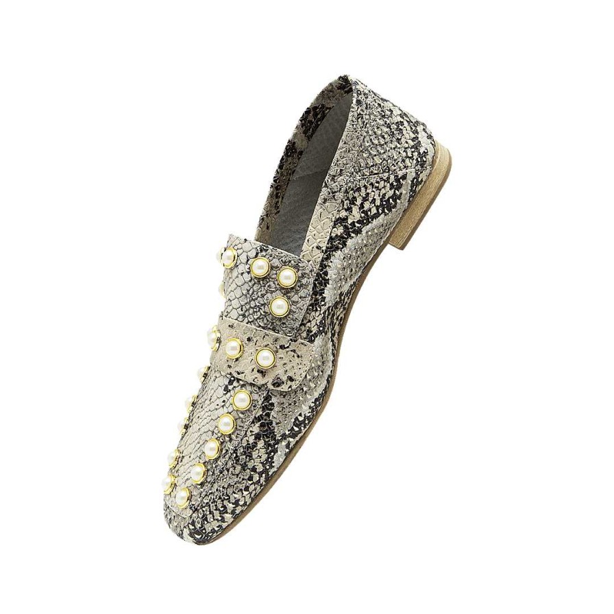 Shoes Bon-Bonite | Animal Print Leather Moccasin