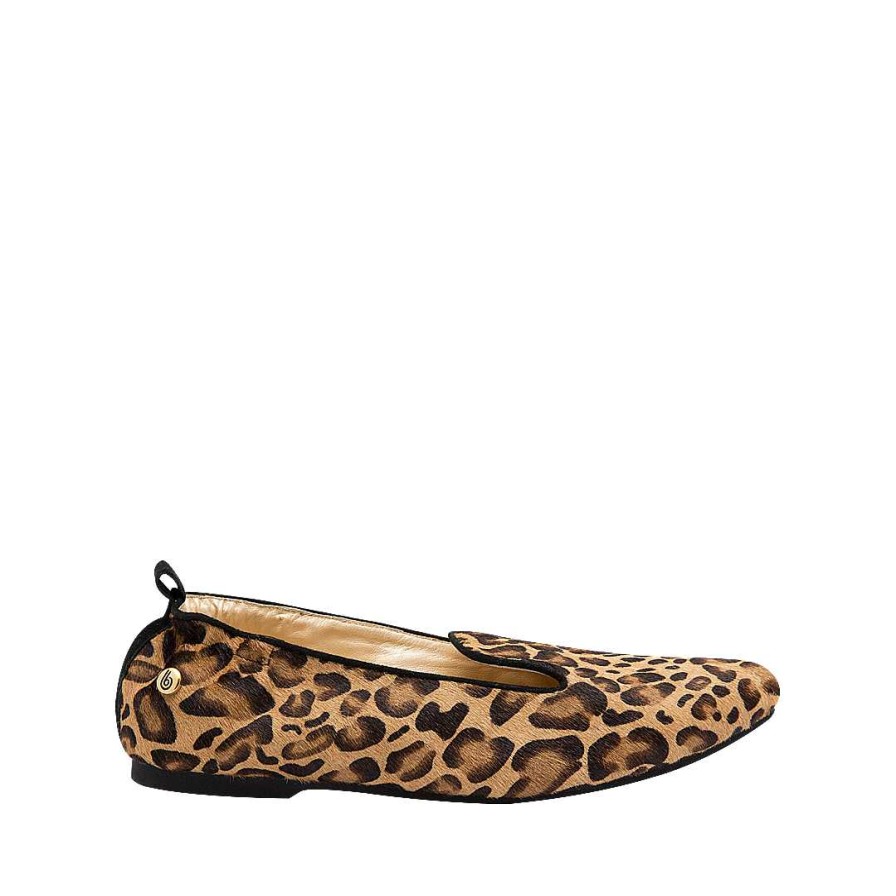 Shoes Bon-Bonite | Imitation Leopard Printed Leather Ballet Shoes. (The Finish Of The Background Is Natural And May Vary Depending On The Skin)