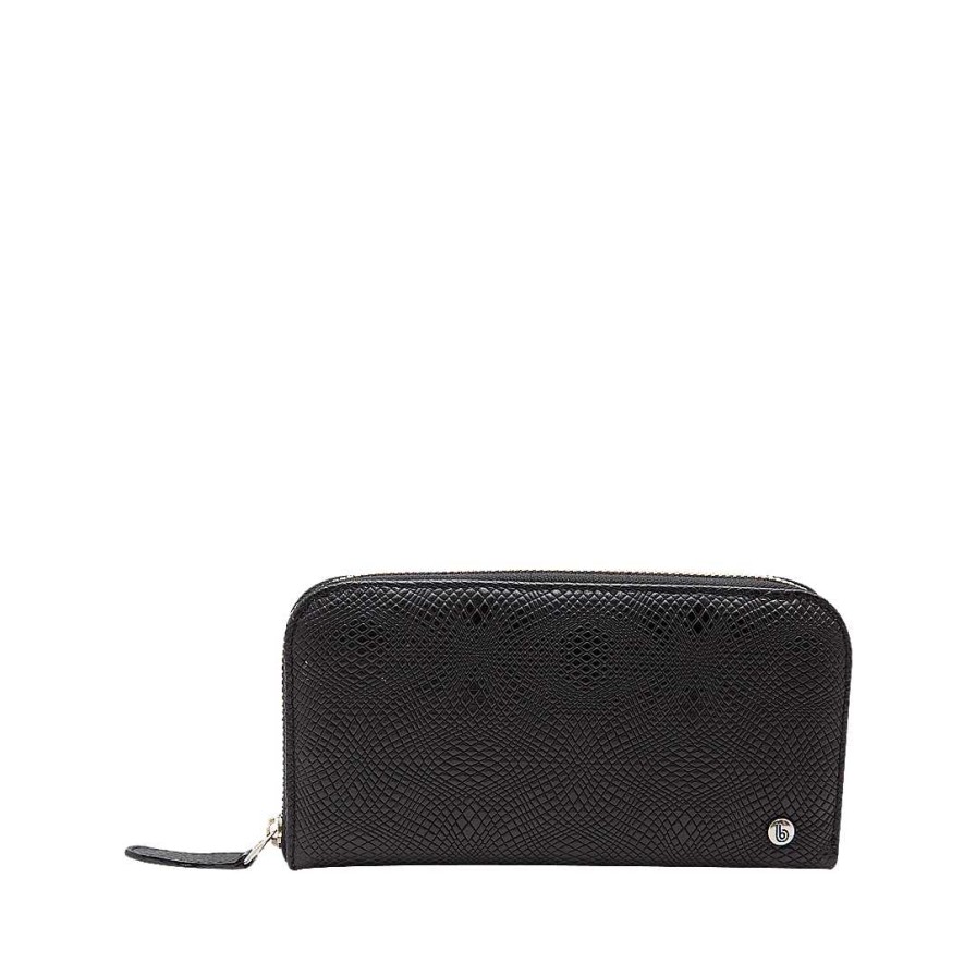 Accessories Bon-Bonite | Onyx Black Leather Wallet