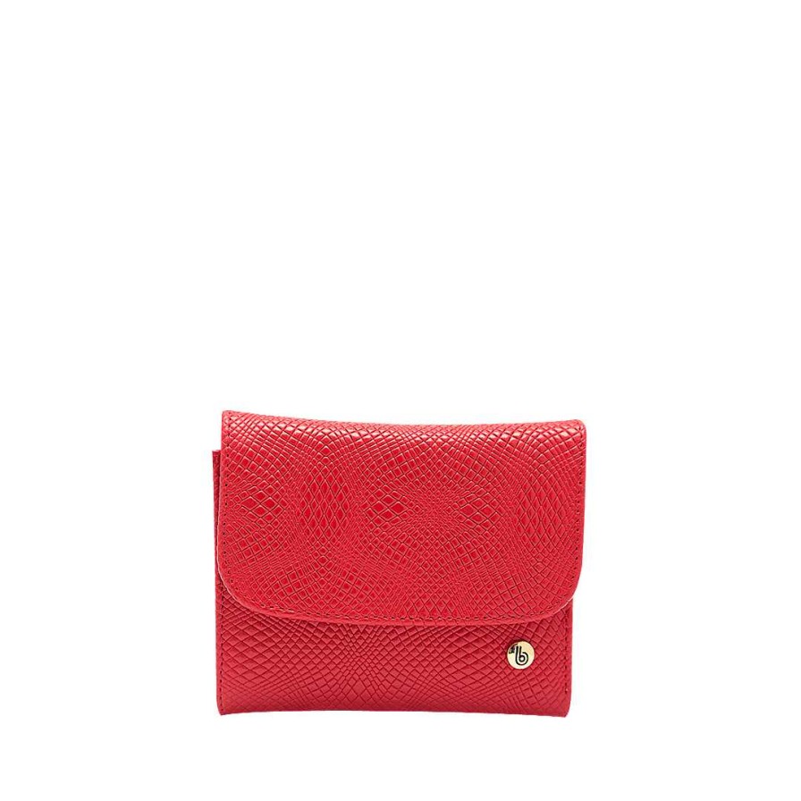 Accessories Bon-Bonite | Achiote Red Leather Wallet