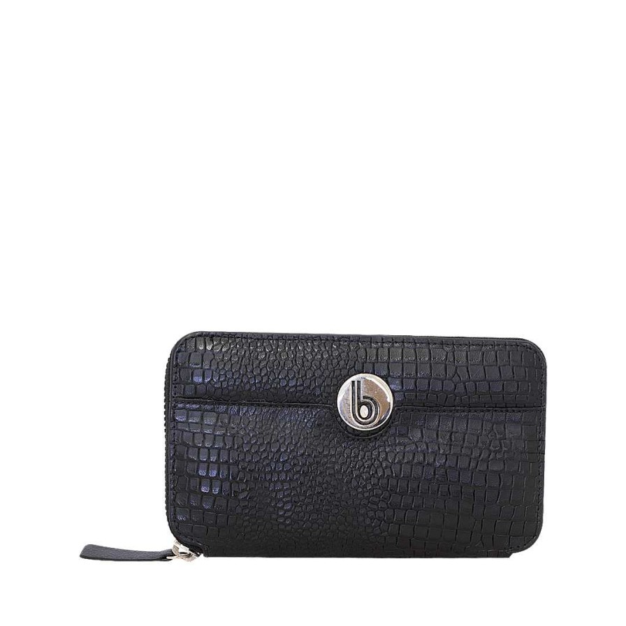 Accessories Bon-Bonite | Onyx Black Leather Wallet