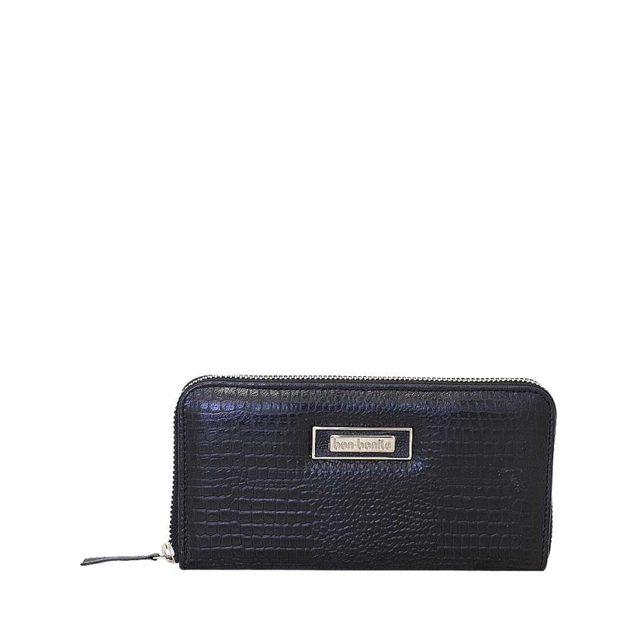 Accessories Bon-Bonite | Onyx Black Leather Wallet