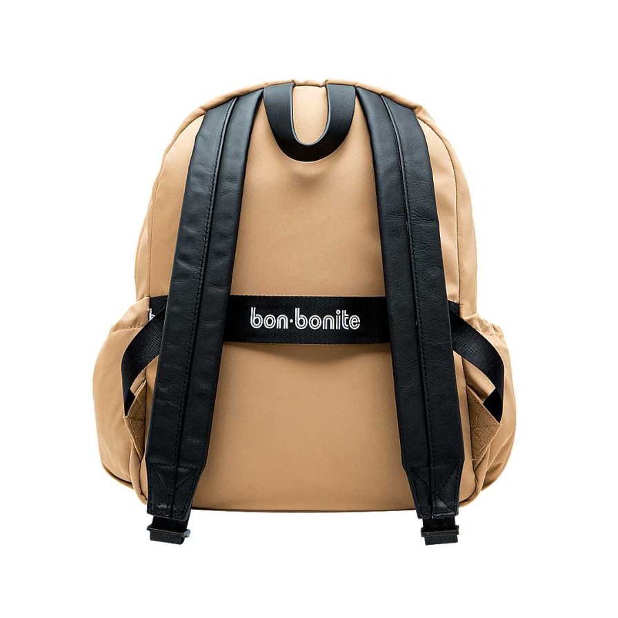 Handbags Bon-Bonite | Caramel Textile Backpack