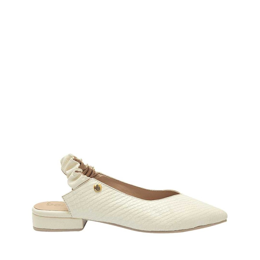 Shoes Bon-Bonite | Talc Color Leather Ballet