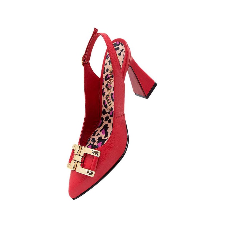 Shoes Bon-Bonite | Annatto Red Leather Heel