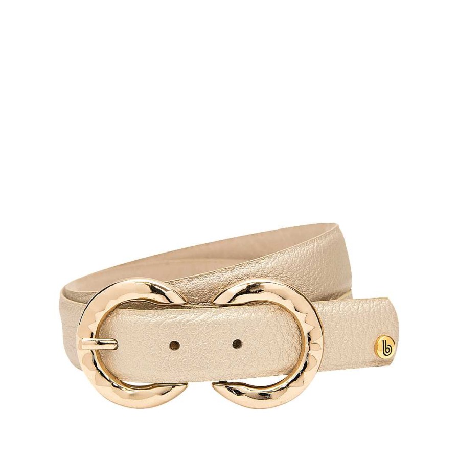 Belts Bon-Bonite | Gold Leather Belt