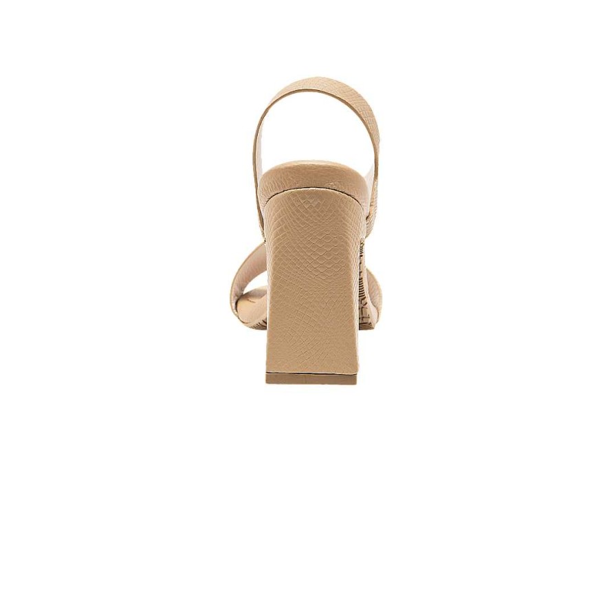 Shoes Bon-Bonite | Heeled Sandal In Capuccino Color Leather