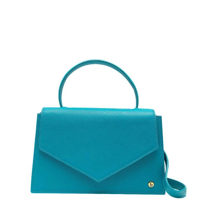 Handbags Bon-Bonite | Hands Free In Turquoise Leather