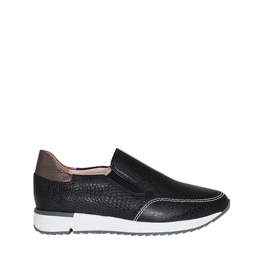 Shoes Bon-Bonite | Tennis Shoes With Black Onix Leather Elastics.