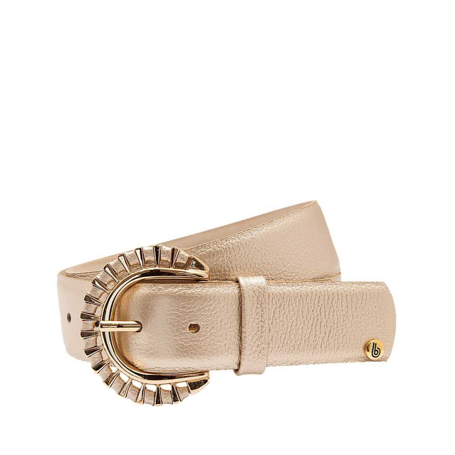 Belts Bon-Bonite | Gold Leather Belt