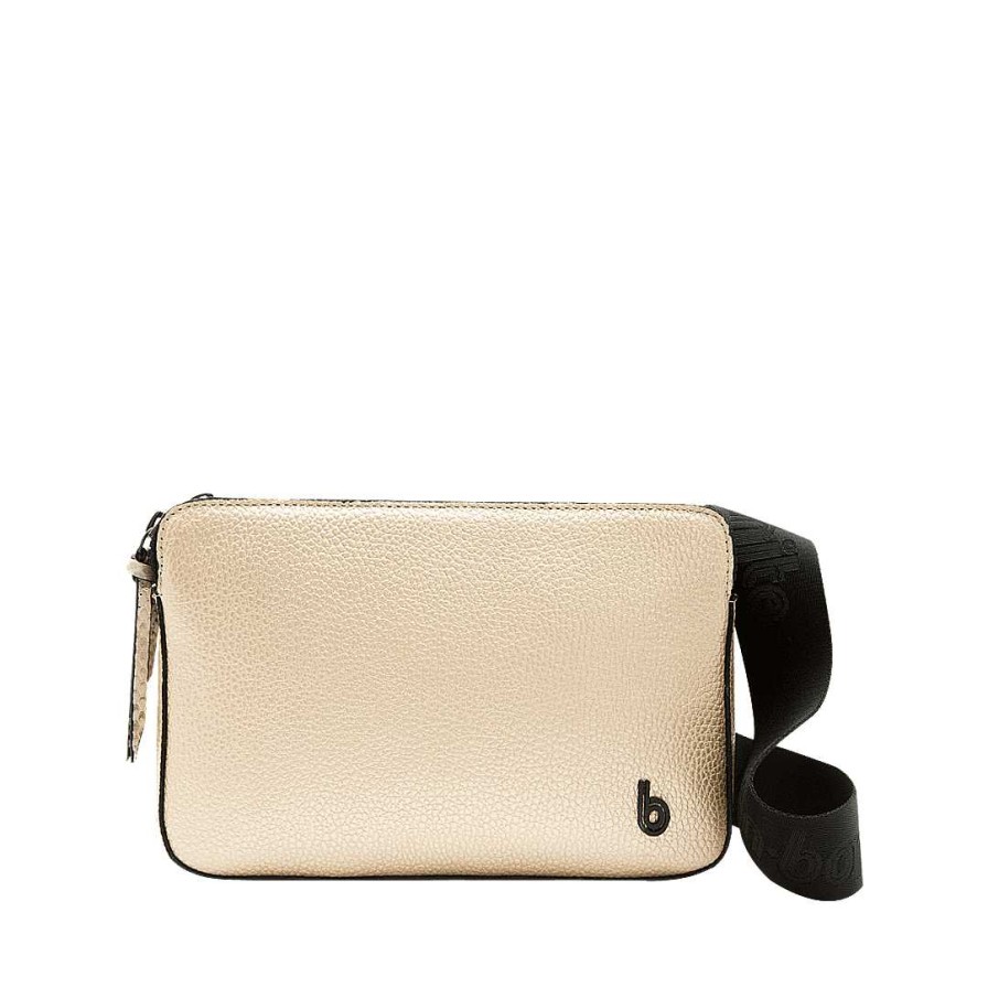 Handbags Bon-Bonite | Hands Free In Gold Color Leather