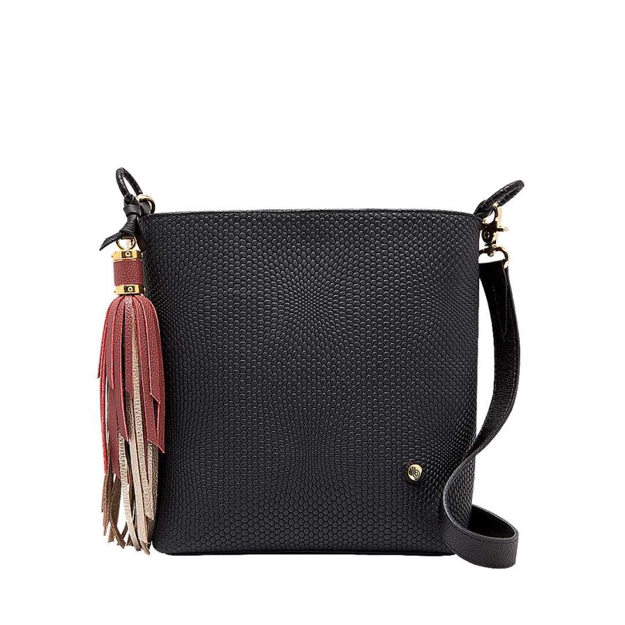 Handbags Bon-Bonite | Hands-Free In Matte Black Leather