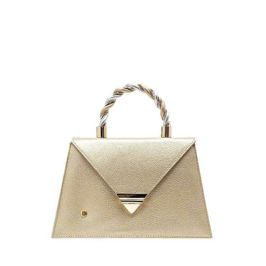 Handbags Bon-Bonite | New Gold Color Leather Hands Free