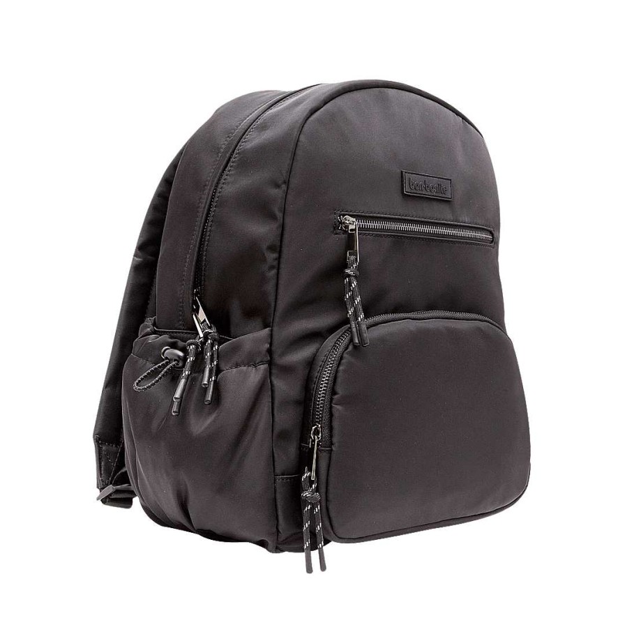 Handbags Bon-Bonite | Black Onyx Textile Backpack