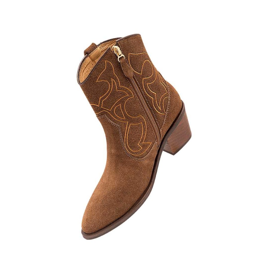 Shoes Bon-Bonite | Brown Leather Ankle Boot