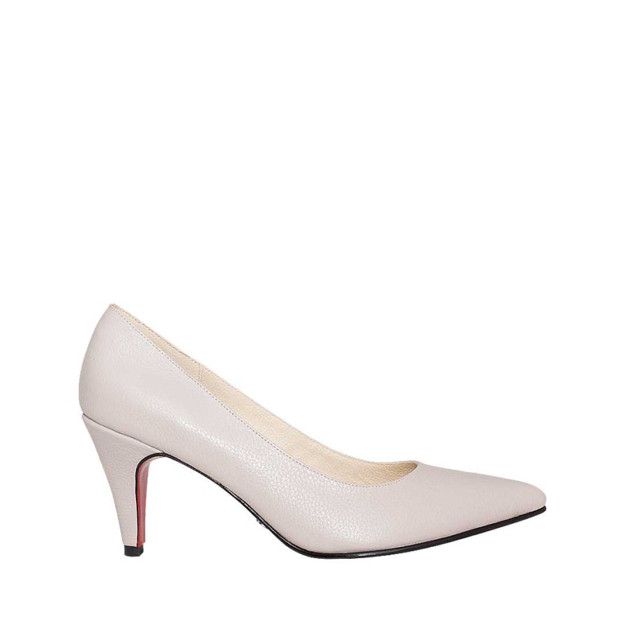 Shoes Bon-Bonite | Taupe Leather Stilettos