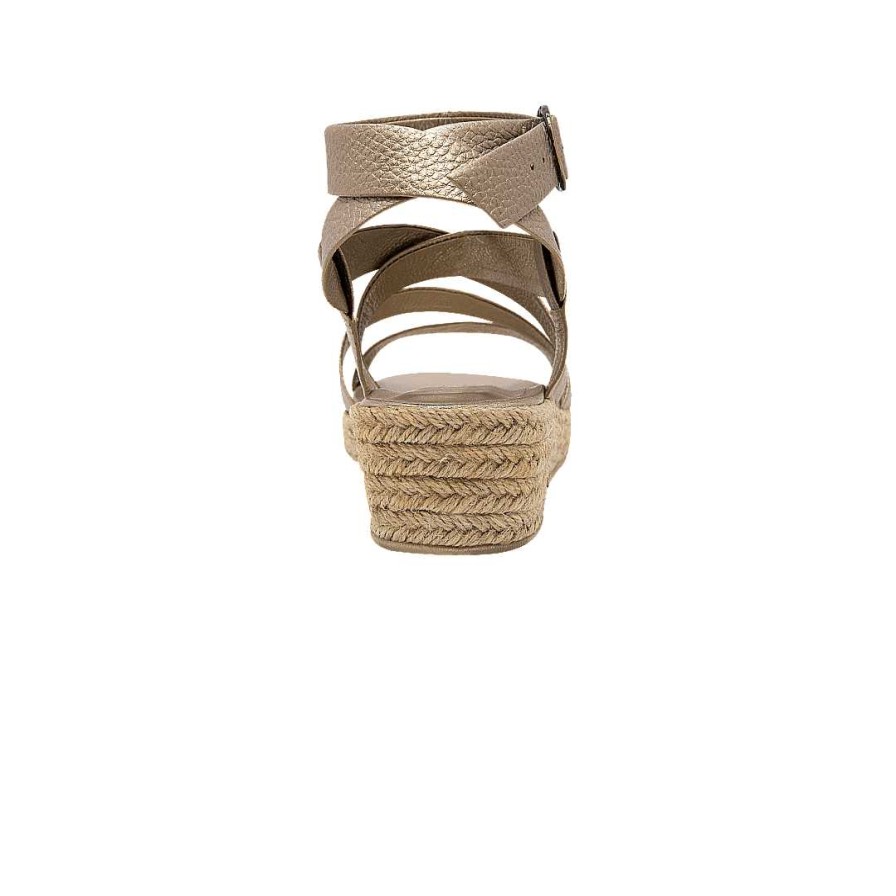 Shoes Bon-Bonite | Sand Metal Color Leather Espadrilles