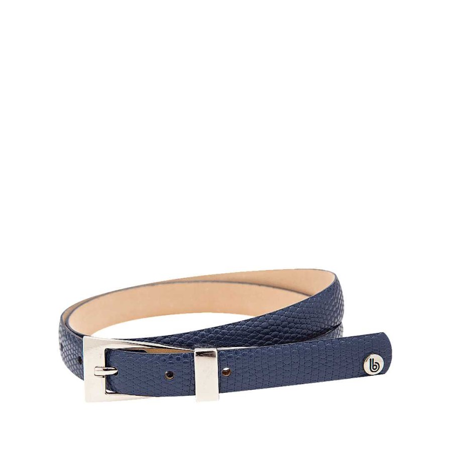 Belts Bon-Bonite | Deep Blue Leather Belt