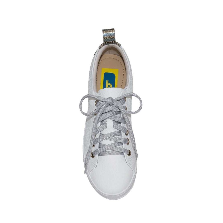 Shoes Bon-Bonite | Classic Cream White Leather Tennis Shoes.