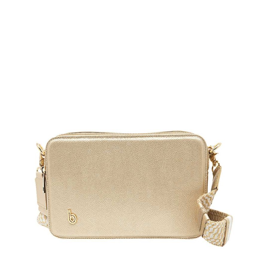 Handbags Bon-Bonite | Hands Free In Gold Color Leather