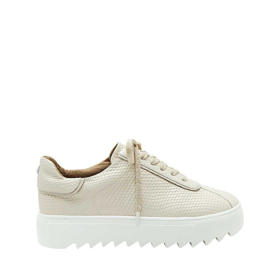 Shoes Bon-Bonite | Platform Tennis Shoes In Talcum Color Leather