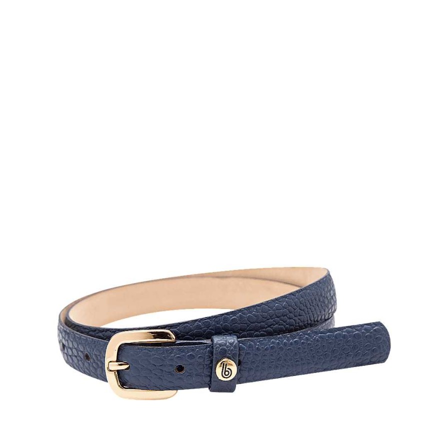 Belts Bon-Bonite | Deep Blue Leather Belt