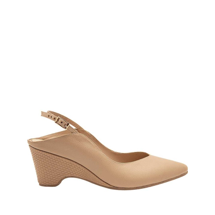 Shoes Bon-Bonite | Cappuccino Color Leather Heel