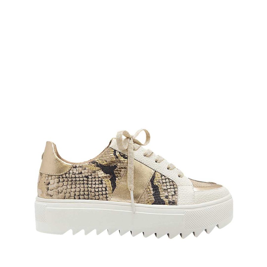 Shoes Bon-Bonite | Animal Print Leather Tennis Black Onyx (The Bottom ...