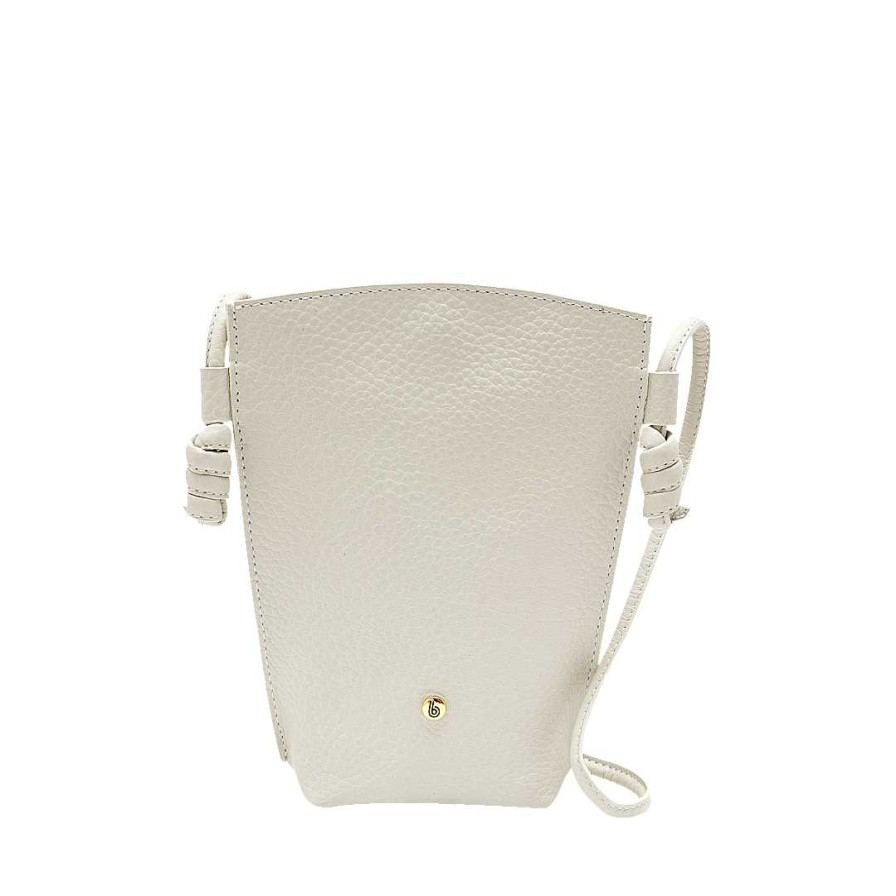 Handbags Bon-Bonite | Hands Free In Cream White Leather