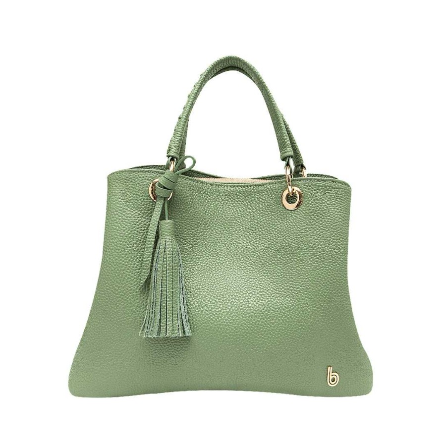 Handbags Bon-Bonite | Sabila Green Leather Wallet