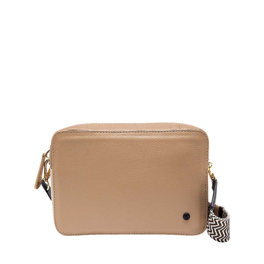 Handbags Bon-Bonite | Hands-Free Cappuccino Color Leather By Miel Cana