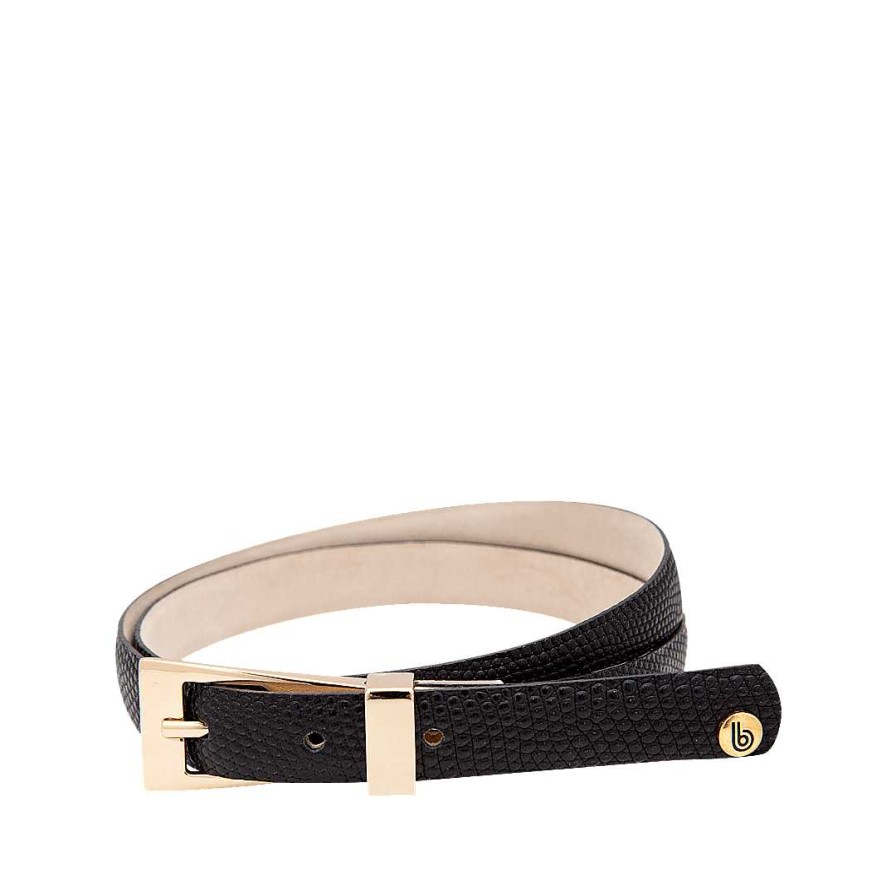 Belts Bon-Bonite | Onyx Black Leather Belt