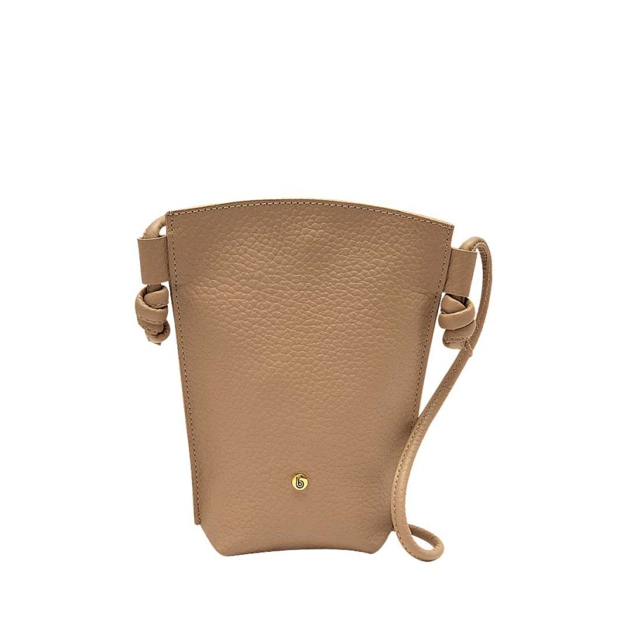 Handbags Bon-Bonite | Hands Free Cappuccino Color Leather