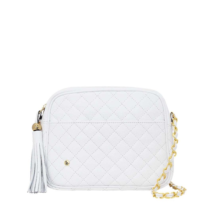 Handbags Bon-Bonite | White Leather Hands Free