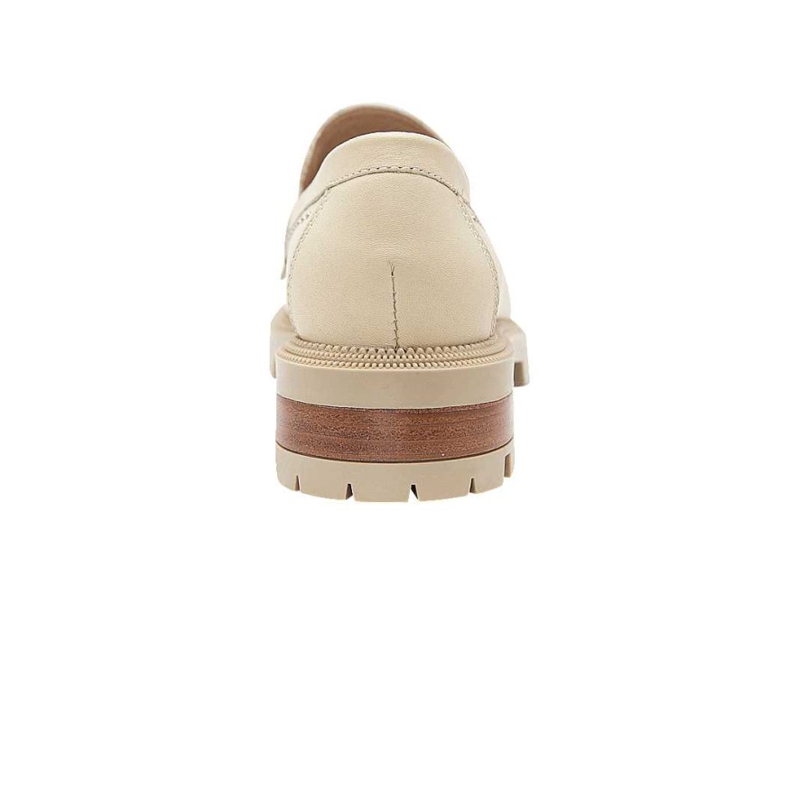 Shoes Bon-Bonite | Cream White Leather Moccasin