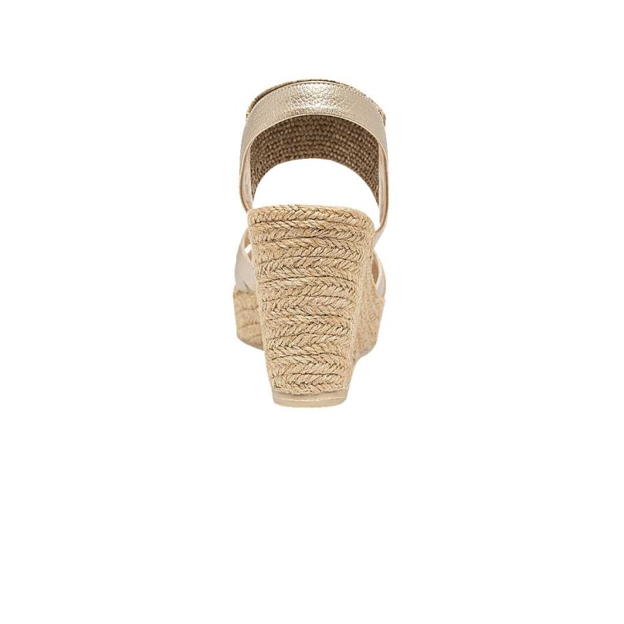 Shoes Bon-Bonite | Sand Metal Color Leather Espadrilles