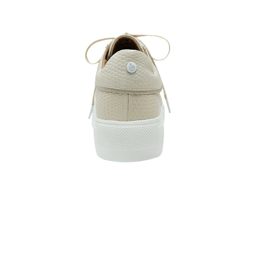 Shoes Bon-Bonite | Platform Tennis Shoes In Talcum Color Leather